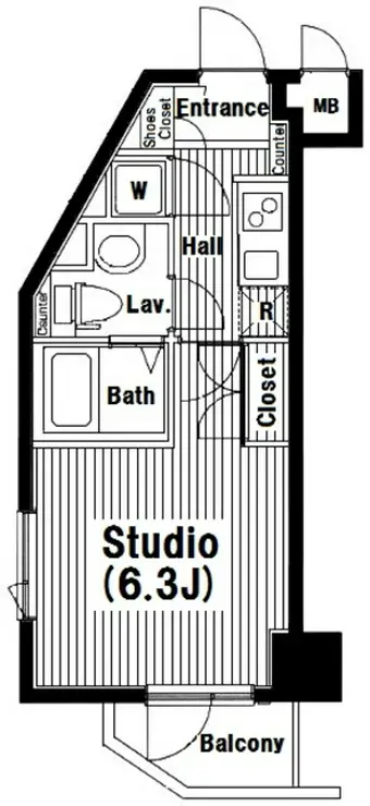 グランド・ガーラ南麻布 9階階 間取り