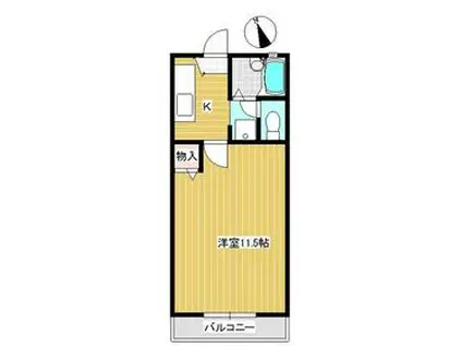 サンパルデンス(1K/2階)の間取り写真