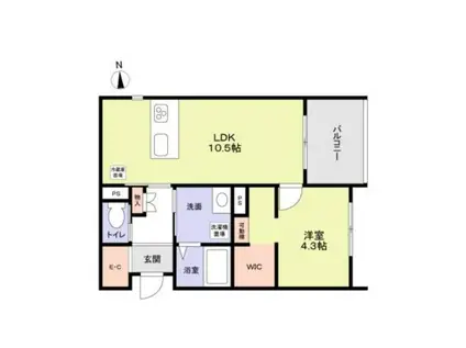 FORESTMAISON堀川御池(1LDK/1階)の間取り写真