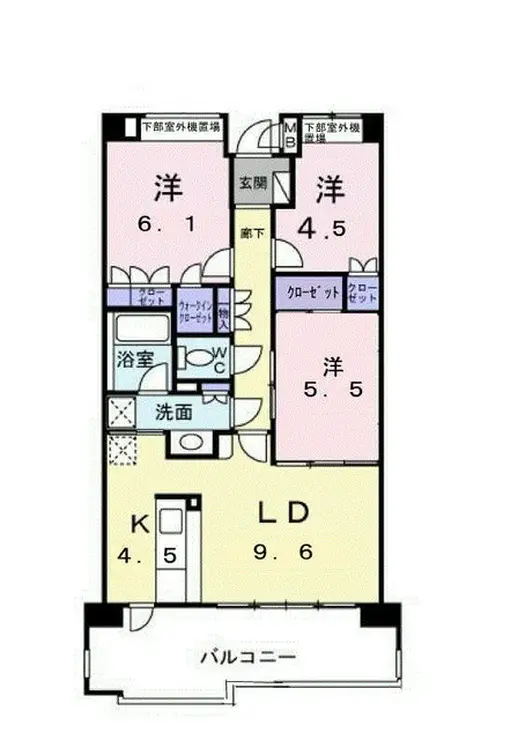 ノーブル・フォレスタ 2階階 間取り
