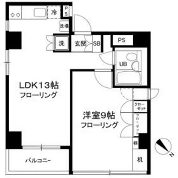 クレセント南町 2階階 間取り
