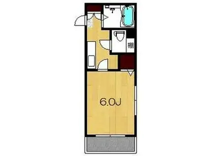 ウエストヴァリー綱島(1K/3階)の間取り写真