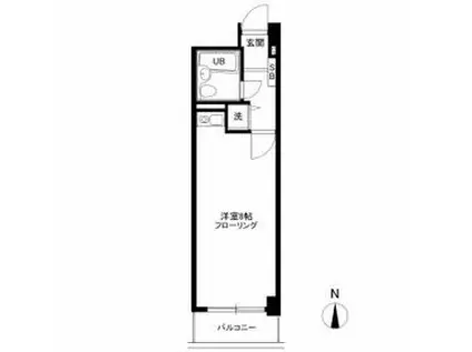 千駄ヶ谷ルーテルハイツ(ワンルーム/1階)の間取り写真