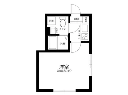 レジデンス青井(1K/1階)の間取り写真