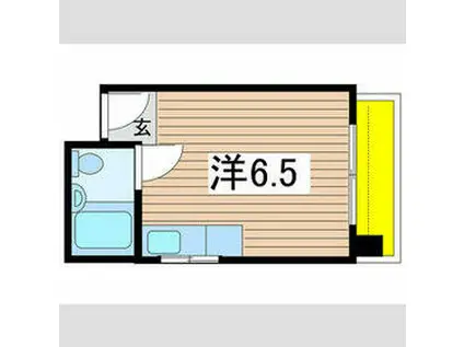 SOL KUNITACHI(ワンルーム/3階)の間取り写真