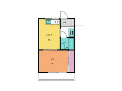 ローレルハイツ(1DK/3階)の間取り写真