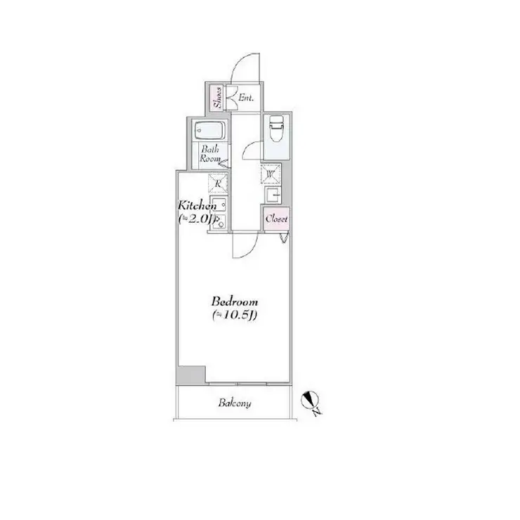 ヴァンテ・アン神楽坂 4階階 間取り