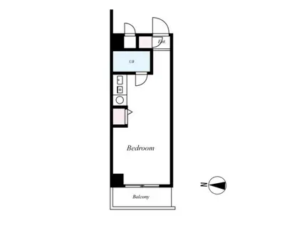 エヴェナール方南町(ワンルーム/4階)の間取り写真