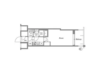 オーパスホームズ川口(1K/7階)の間取り写真