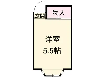 エス・テラス王子(ワンルーム/1階)の間取り写真