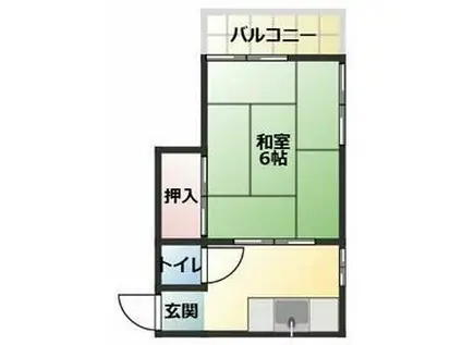 山根ビル(1K/3階)の間取り写真