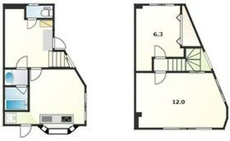 ル・ベーヌ 1階階 間取り