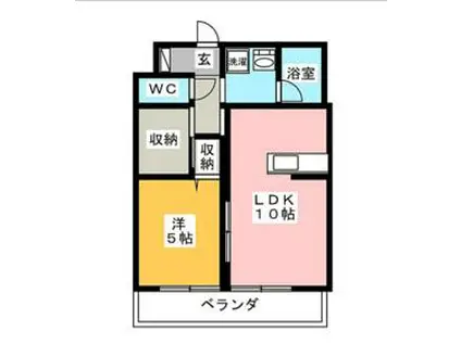 グランメゾンⅡ(1SLDK/3階)の間取り写真