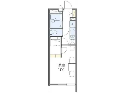 レオパレス稲葉地本通(1K/3階)の間取り写真