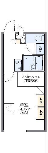 レオパレスα(1K/1階)の間取り写真