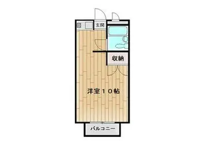 タイトル24(ワンルーム/2階)の間取り写真