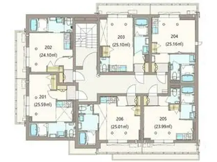 YS PRESIOUS Ⅸ(ワンルーム/3階)の間取り写真