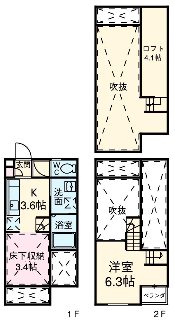 Ｖｉｌｌａ　ＢＡＧＵＳ(1K)の間取り写真