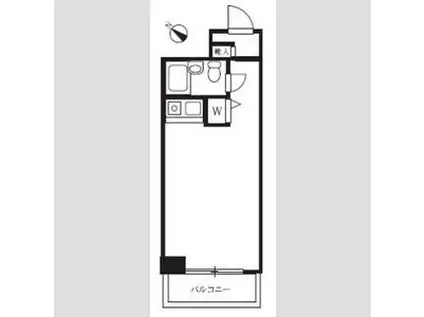 東急ドエル・アルス音羽2(ワンルーム/3階)の間取り写真