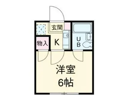 コーポK5(1K/2階)の間取り写真