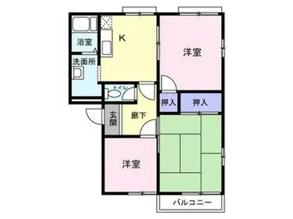 エスポワールハイムⅠ(3DK/1階)の間取り写真