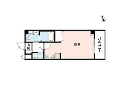 グランデトワール(1K/1階)の間取り写真