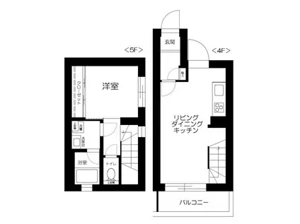 ES-GRANDE文京白山(1LDK/4階)の間取り写真