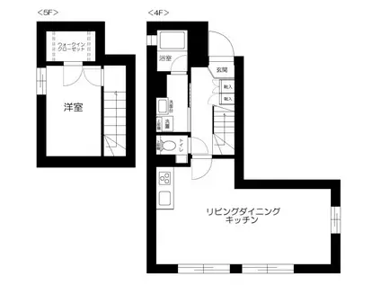 ES-GRANDE文京白山(1LDK/4階)の間取り写真