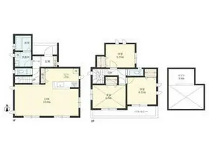 相模線 相武台下駅 徒歩16分 2階建 築1年(3LDK)の間取り写真