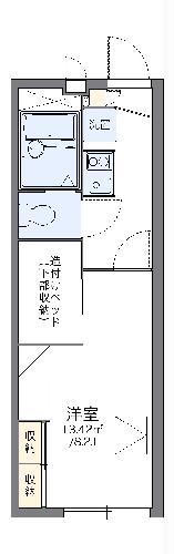 レオパレスコスモ(1K/2階)の間取り写真