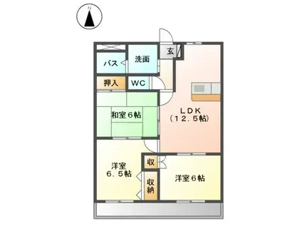 ファインロイヤル(3LDK/3階)の間取り写真