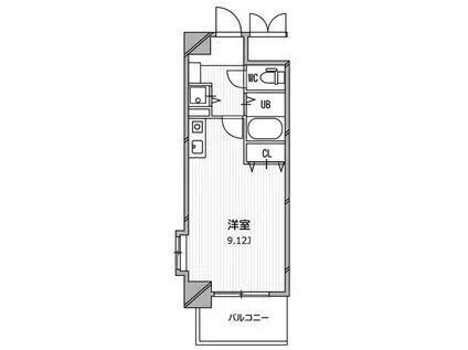 ビスタ江坂南(ワンルーム/7階)の間取り写真