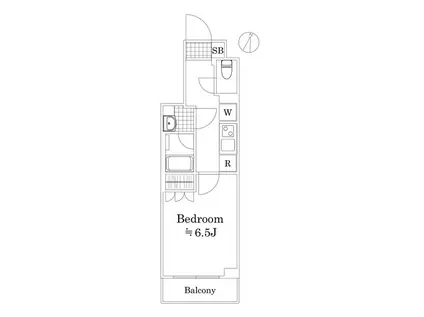 GENOVIA西川口(1K/2階)の間取り写真