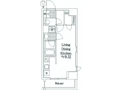 LEXE東京ノースⅡ(ワンルーム/5階)の間取り写真