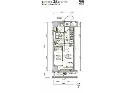 メインステージ浮間舟渡(2K/2階)の間取り写真