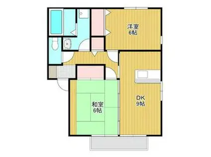 セティア21(2DK/1階)の間取り写真