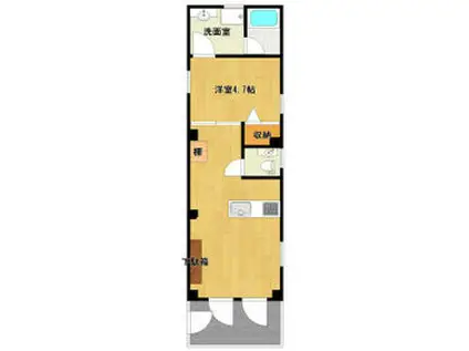 ラ・ヴィラ(1LDK/1階)の間取り写真