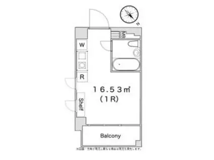 R-STYLE南行徳(ワンルーム/2階)の間取り写真