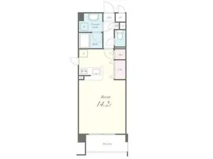 ヴィレッジ蔵人(ワンルーム/3階)の間取り写真