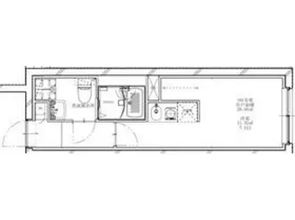 フラシア新蒲田(1K/1階)の間取り写真