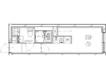 フラシア新蒲田(1K/4階)の間取り写真