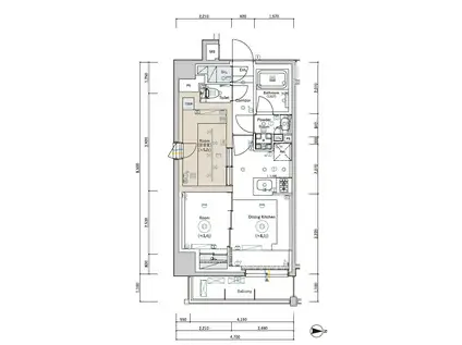 SYFORME TAKADANOBABAⅡ(2DK/3階)の間取り写真
