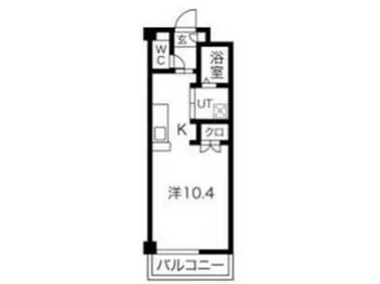 セントレアコートⅡ(ワンルーム/2階)の間取り写真