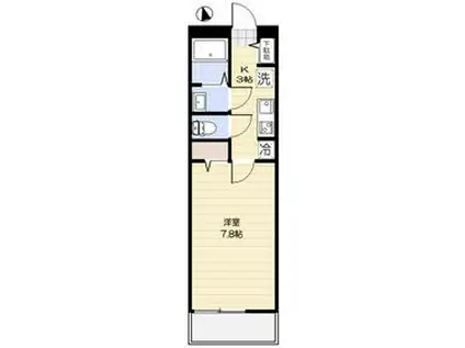 国分寺市東恋ヶ窪2丁目共同工事(1K/1階)の間取り写真