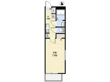 国分寺市東恋ヶ窪2丁目共同工事(1K/1階)の間取り写真