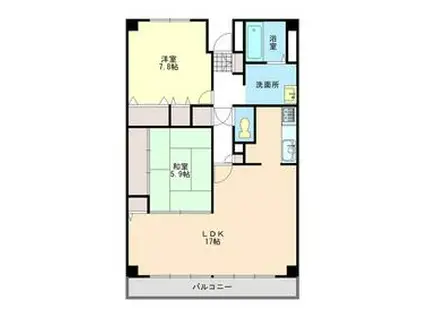 プレルディオ(2LDK/10階)の間取り写真