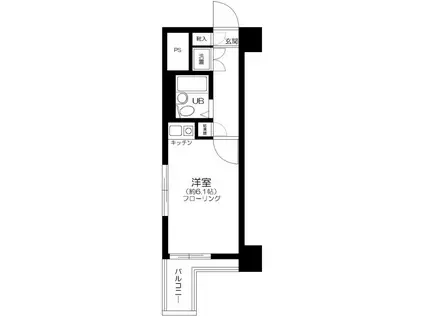 ストーク東池袋(1K/5階)の間取り写真