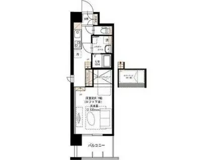 RICCO COLLINA(ワンルーム/4階)の間取り写真