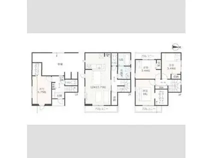 札幌市南北線 北２４条駅 徒歩4分 3階建 築1年(4LDK)の間取り写真