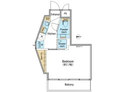FUU OIMACHI BY LATIE(1K/3階)の間取り写真